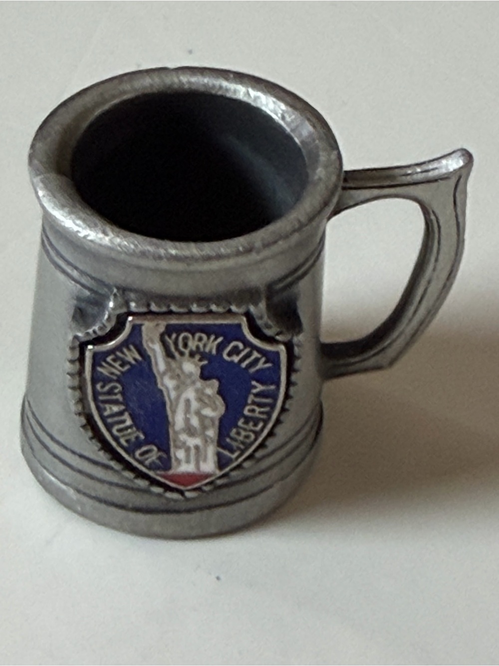 New York City Pewter Miniature Tankard - Silver